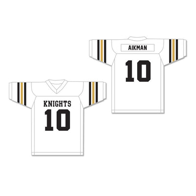 Troy Aikman 10 Henryetta High School Knights White Football Jersey 2