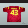 Troy Polamalu 43 California Red Football Jersey