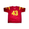 Troy Polamalu 43 California Red Football Jersey