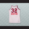 Utah Randy Denton 32 White Basketball Jersey Stitch Sewn - borizcustom - 2