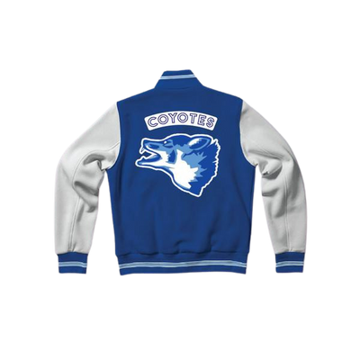 Varsity Blues West Canaan Coyotes Football Letterman Jacket-Style Sweatshirt