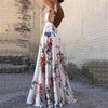 Vestidos con estampado Floral para mujer verano sin mangas con cuello en V sin espalda Vintage largo Boho fiesta cóctel Casual suelto playa vestido rosa 2019