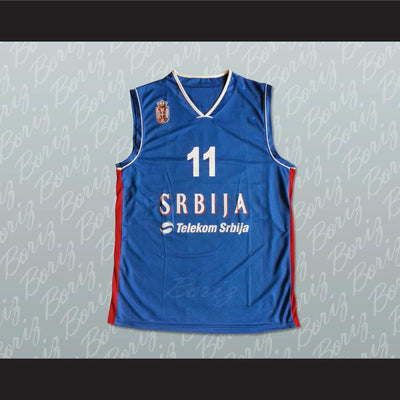 Vladimir Lucic 11 Serbia Basketball Jersey Stitch Sewn - borizcustom