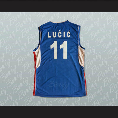 Vladimir Lucic 11 Serbia Basketball Jersey Stitch Sewn - borizcustom - 2