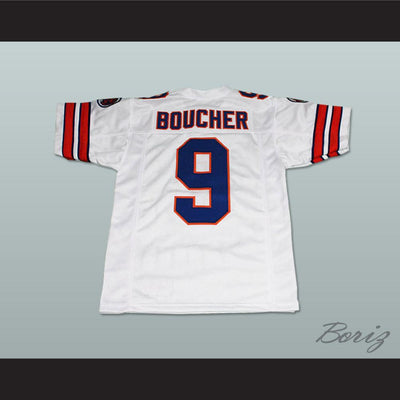 Adam Sandler Bobby Boucher The Waterboy Mud Dogs Football Jersey White - borizcustom