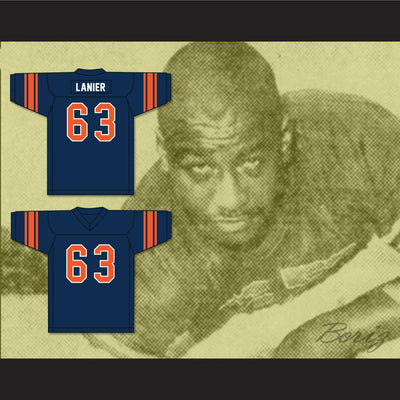 Willie Lanier 63 Morgan Navy Blue Football Jersey