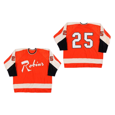 Willie Brossart 25 Richmond Robins Orange Hockey Jersey