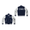 Zeta Phi Beta Sorority Varsity Letterman Jacket-Style Sweatshirt