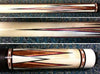 Billiards Black Leather Grip Pool Cue Stick Majestic Series inlaid Model B5B