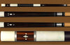 Boriz Billiards Black Leather Grip Pool Cue Stick Majestic Series inlaid BVXF