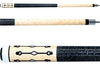 Boriz Billiards Black Leather Grip Pool Cue Stick Majestic Series inlaid 3XVQ
