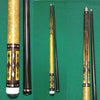 Boriz Billiards Black Leather Grip Pool Cue Stick Majestic BXOZ Series inlaid
