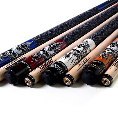 CUESOUL New Coming Rockin Series Maple Pool Cue Stick Set with Blue Carrying Cue Bag - 57"  21oz Billiard Cue