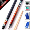 CUESOUL 58" Professional 1/2 Jointed Billiard Pool Cues Stick 11.5mm/12.75mm Tip 147cm For Black 8 Nine Ball