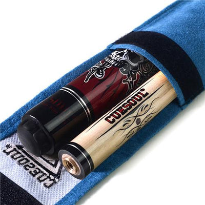 CUESOUL New Coming Rockin Series Maple Pool Cue Stick Set with Blue Carrying Cue Bag - 57"  21oz Billiard Cue