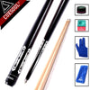 CUESOUL Billiard Pool Cue Stick With 13mm Cue Tip Snooker Cue 58" 19.5oz With Free Tool