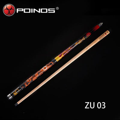 Made In China Poinos ZU Billiard Pool Cue Jump Break Stick Billiard 3PC 14MM Black Phenolic Tip Ferrule 19OZ Maple Shaft