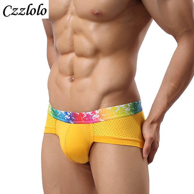 Czzlolo Brand 9pcs/lot Sexy Men Underwear Briefs Cueca Men Underwear Shorts Breathable Low Waist Underpants ropa hombre Size 3XL