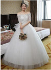 Real Photo Wedding Dress 2018 Hot Sale Applicue Simple Lace Cheap Wedding Gown With Beading Vestido De Noiva Imported-china