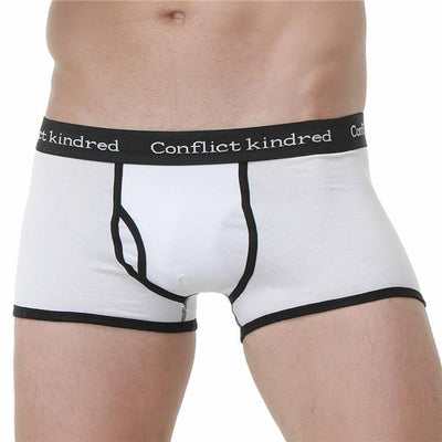 Conflict Kindred Front Open Cotton Mens Underwear 10pcs Boxer Brand Cuecas 365 Underwear Men Sexy U Design Male Pouch Boxers Gay