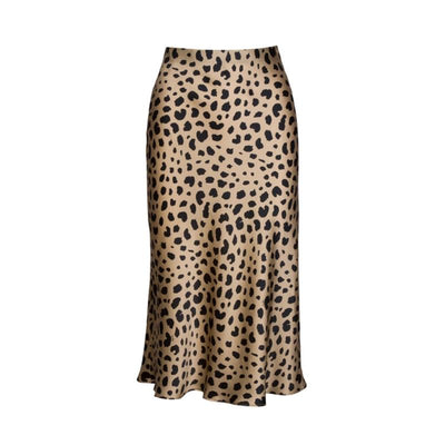 Summer 2018 kawaii boho bodycon leopard print high waist skirts womens midi leopard skirt punk streetwear korean style 0725-159