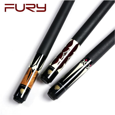 Fury billiard pool cue, cue tip 10.5mm / 11.5mm / 13mm, maple wood, 1/2 snooker cue for chinese billiards free shipping