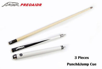 3142 Punch&Jump Cue 3-Piece Jump&Punch Cue 13mm Tip Jump Cue Stick Billiard Cue Billiard Punch Stick Kit 2 Functions in One