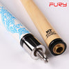 FURY Blue and White Porcelain Pool Cue Pool Game Cue Stick Excellent Billiard Cue Kit 11.75 mm 13 mm Tip Athlete Connotation Cue