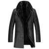 AYUNSUE Genuine Leather Jacket Men Winter Coat Real Mink Fur Collar Mens Sheepskin Coat Jackets Chaqueta Cuero Hombre KJ1079