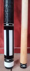 Boriz Billiards Black Leather Grip Pool Cue Stick Majestic #yB9C Series inlaid