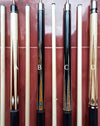 Boriz Billiards Black Leather Grip Pool Cue Stick Majestic  XZCC Series inlaid